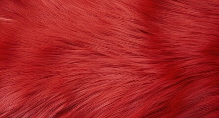 Vibrant red fur texture