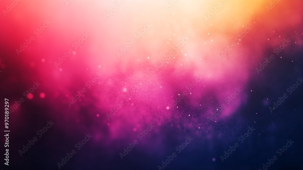 Poster abstract color gradient modern blurred background and film grain texture template with an elegant de