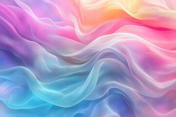 Obraz premium Abstract Background with Wavy Pastel Fabric