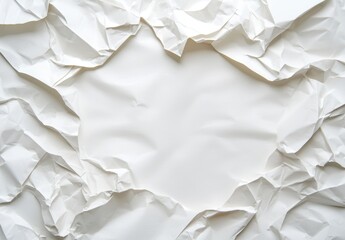 Obraz premium crumpled white paper background