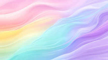 Obraz premium Pastel rainbow gradient: a delightful gradient background showcasing a soft and dreamy rainbow of pastel colors. Pastel. Illustration