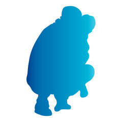 Father and Son Illustration on White Background, Isolated Vector.