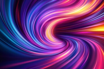 Obraz premium Abstract Swirling Colorful Lines Pattern