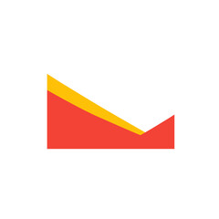 red and gold corner border