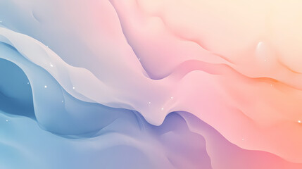Serene calming soft warm pastel gradient minimalistic background, a fluid flowing abstract banner, dreamy subtle and soothing the senses concept. Pastel. Illustration