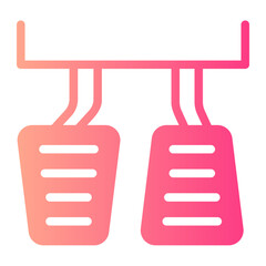 gas pedal gradient icon