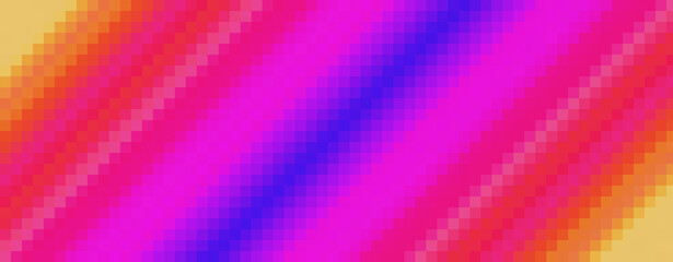 Abstract pixel blue purple pink color wave background, grainy noisy banner backdrop design