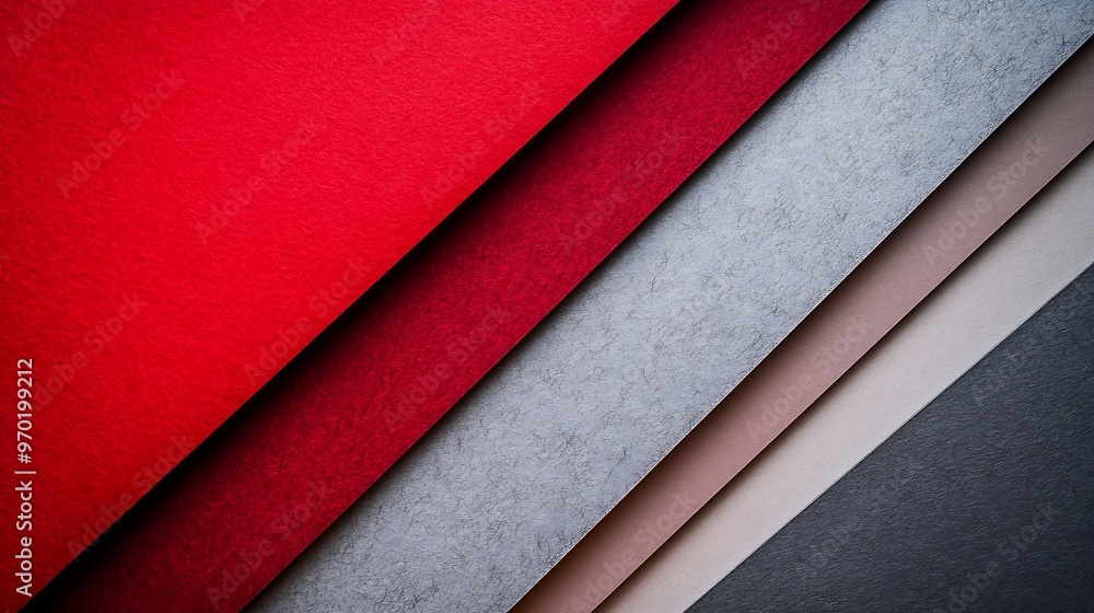 Leinwandbilder texture of craft white red and gray shade color paper background macro structure of vintage wine abs