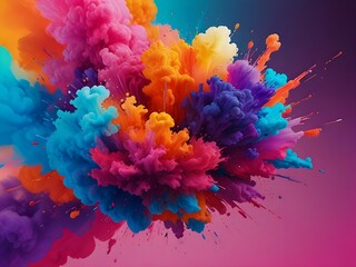 colorful explosion