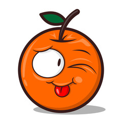 Obraz premium Cheerful Orange Fruit with a Smiling Expression in High-Resolution. Flat Cartoon Style Icon Isolated on White Background. Editable and Scalable Vector EPS for Print and Design.
