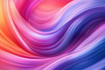 Obraz premium Abstract Swirling Pattern in Hues of Orange, Pink, and Blue