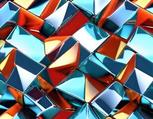 Abstract, glass ,shape , 3d render