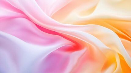 Obraz premium Abstract flowing silk in soft hues, capturing dynamic motion and folds