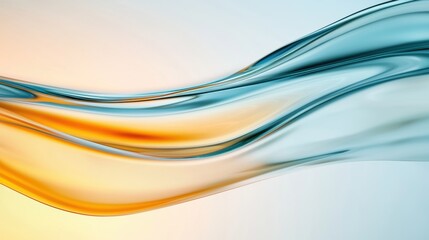 Obraz premium Rippled glass surface with fluid, distorted reflections