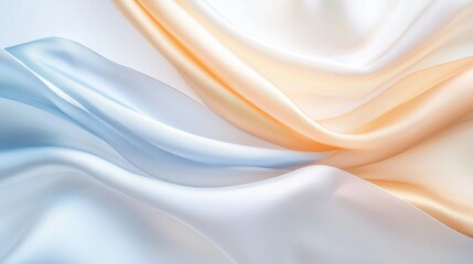 Obraz premium Silky curtains billowing in the wind, creating flowing, elegant shapes