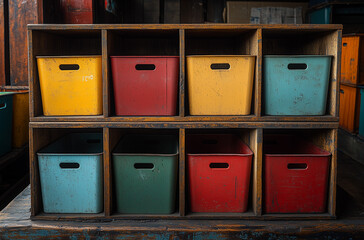 Peek Inside: Empty Craft Bins in Ultra High-Resolution