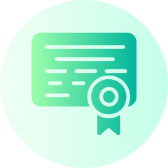 license gradient icon