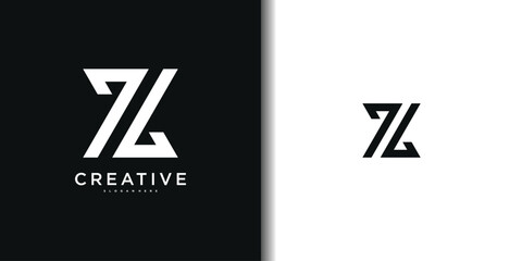 Abstrack initial letter Z logo design template. Premium Vector