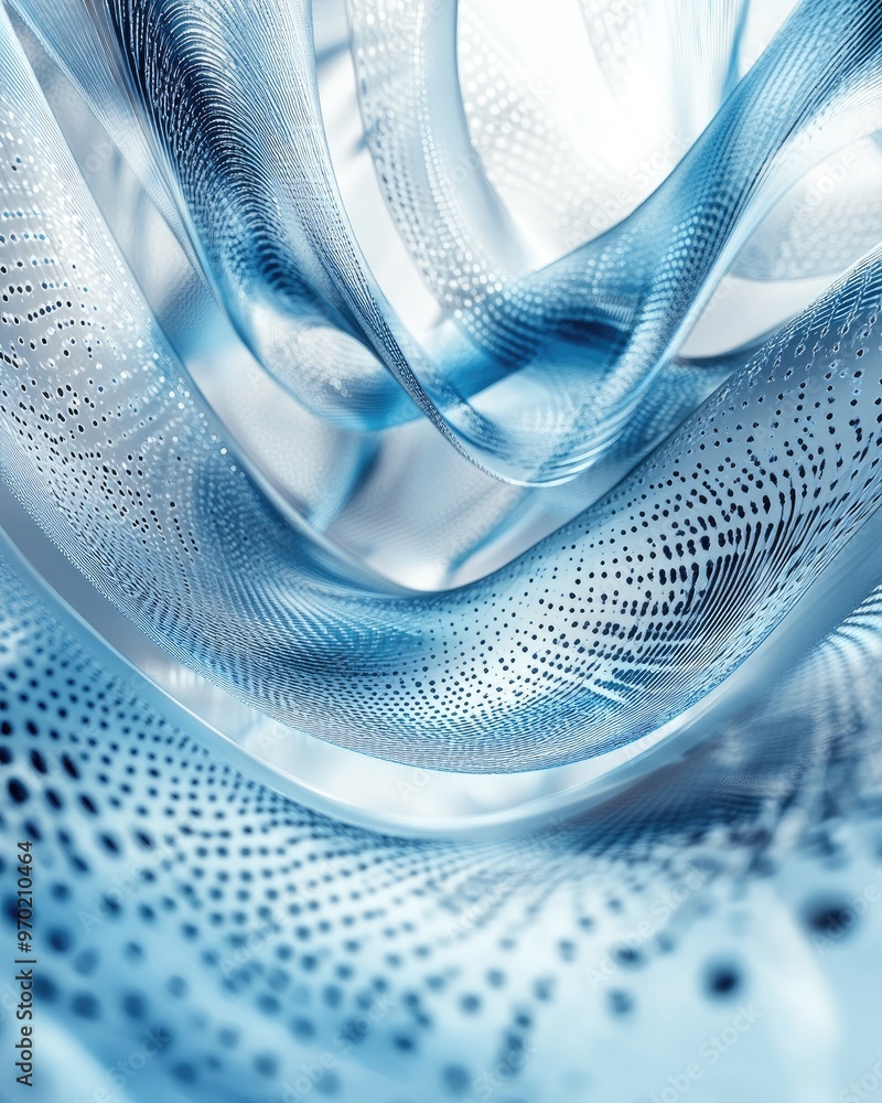 Poster abstract line art illustration featuring a fractal background element 3d graphics visualization repr