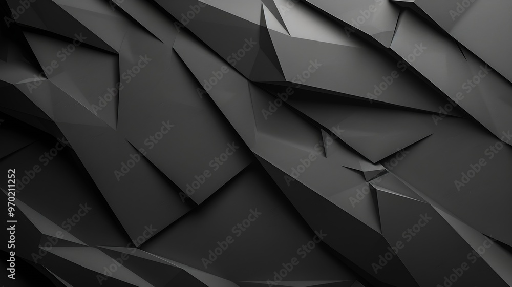 Poster black white dark gray abstract background geometric pattern shape line triangle polygon angle gradie