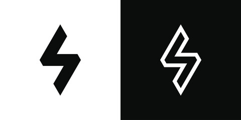 Abstrack initial letter S logo design template. Premium Vector