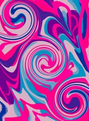 abstract colorful background with blue, purple and pink paint drops   