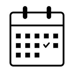 カレンダーアイコン（予定日）、線幅修正可能