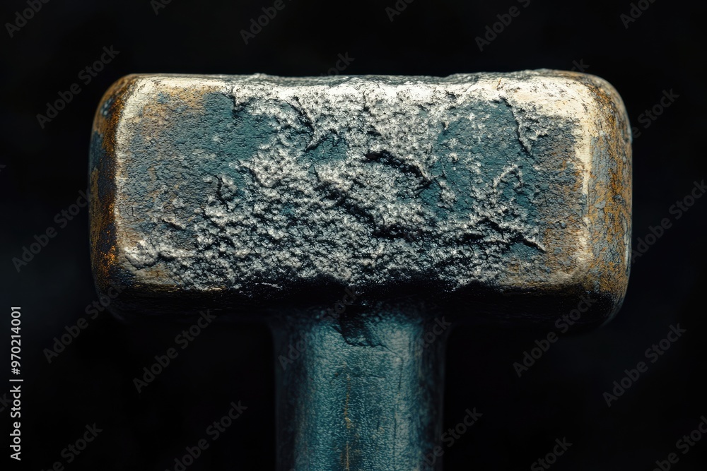 Wall mural Close-up of a Weathered Hammer Head