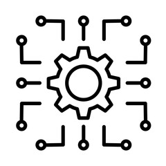 API integration Icon, Tech bussines