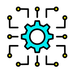 API integration Icon, Tech bussines