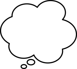 シンプルな吹き出しのイラスト