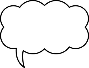 シンプルな吹き出しのイラスト