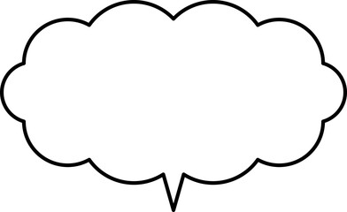 シンプルな吹き出しのイラスト