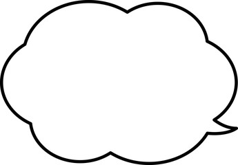 シンプルな吹き出しのイラスト