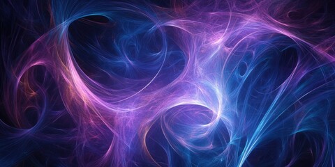 Fototapeta premium Fantasy abstract fractal backdrop featuring luminous effects for use in design projects