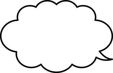 シンプルな吹き出しのイラスト