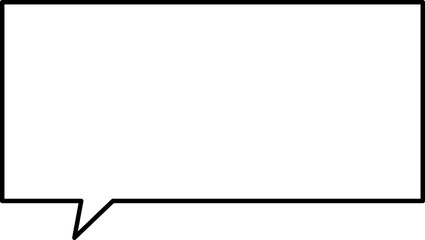 Fototapeta premium シンプルな吹き出しのイラスト