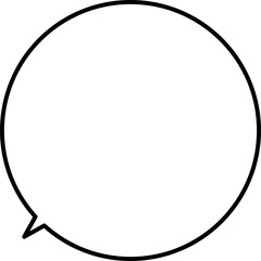 シンプルな吹き出しのイラスト