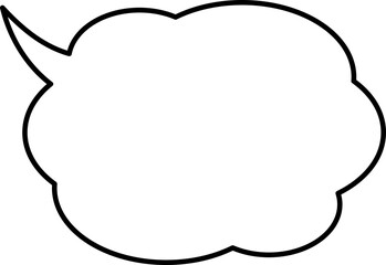 シンプルな吹き出しのイラスト