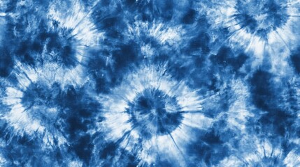 Seamless Shibori print pattern and tie dye textile design