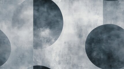 Elegant geometric circle design on a fresh grey textured background