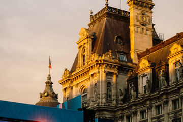 Paris city hall during the olympics, 2024