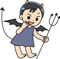 悪いことを囁く悪魔