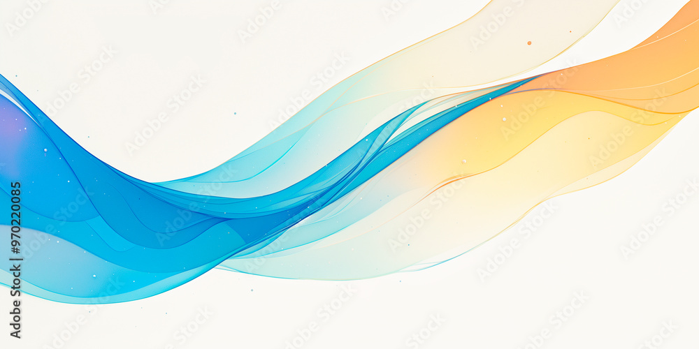 Wall mural abstract technology art futuristic background energy wave shape lines. place for text graphics conce