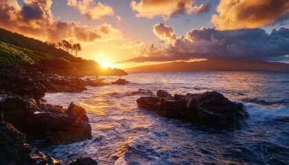 Maui, Hawaii, tropical island, paradise, ocean, vacation photo, typical place