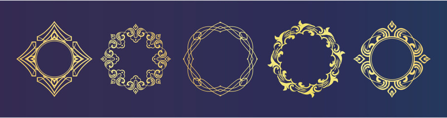 ハロウィンモチーフのデザイン素材セット