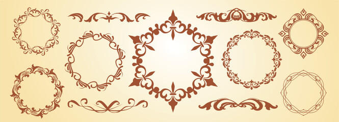 ハロウィンモチーフのデザイン素材セット