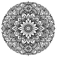  Mandala Coloring Page 
