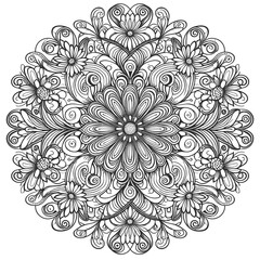  Mandala Coloring Page 