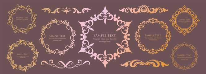 Halloween motif design material set